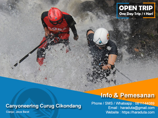 Open Trip Canyoneering Curug Cikondang Cianjur